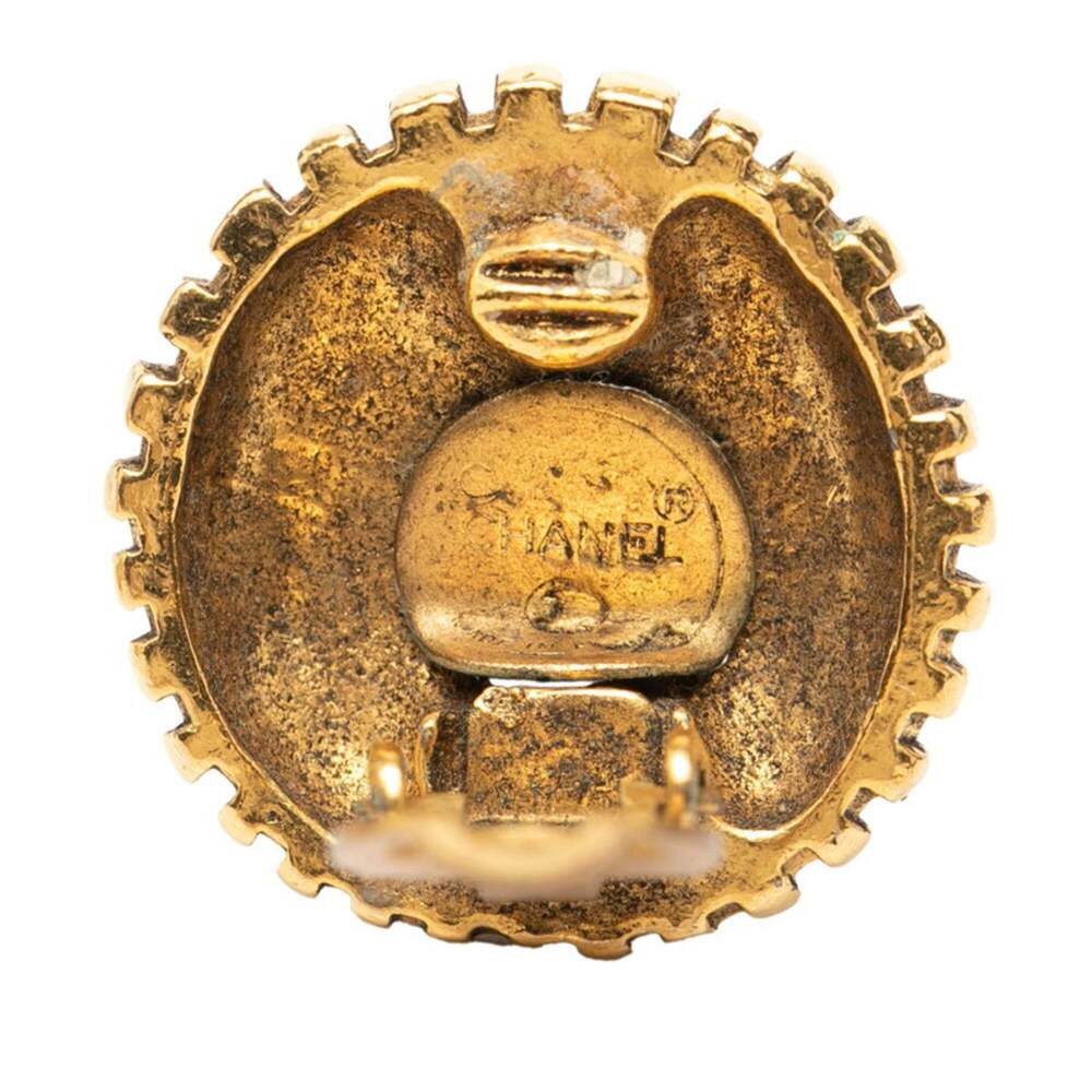 CHANEL Gold Logo Earrings - Picture 3 of 3